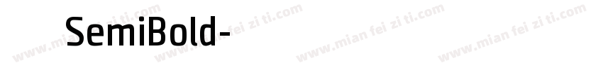 极影毁片荧圆 SemiBold字体转换